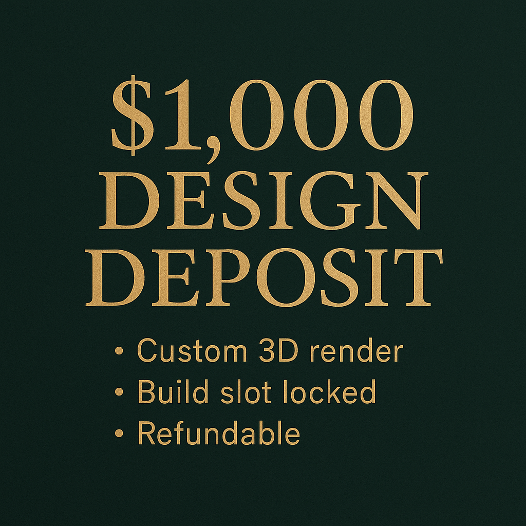 Design Consultation Deposit (Applied to Build)